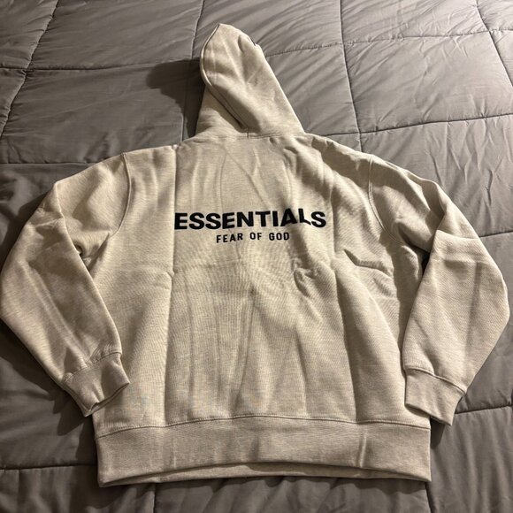 Fear of God Essentials Light Oatmeal Hoodie - Picture 2 of 6